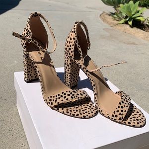 Cheetah block heels